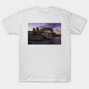 Sydney Harbour Bridge at sunset, Sydney, Australia. T-Shirt